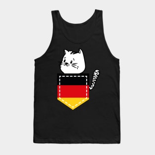 Patriotic Pocket Pussy - Cat Lover -  German Patriot Tank Top